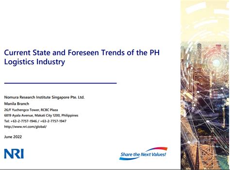 Current State And Foreseen Trends Of The PH Logistics Industry NRI