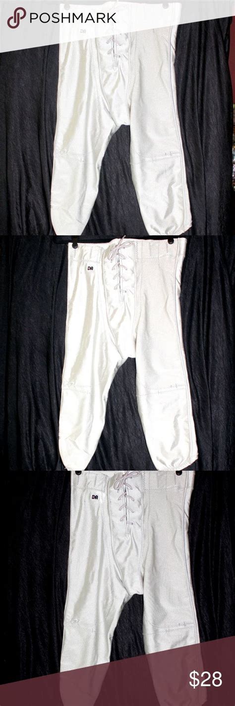 Don Alleson White Front Lace Up Football Pants Xl Football Pants