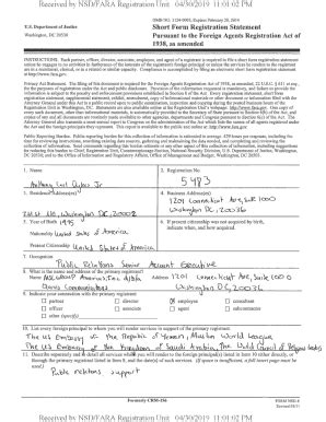 Fillable Online Received By Nsd Fara Registration Unit