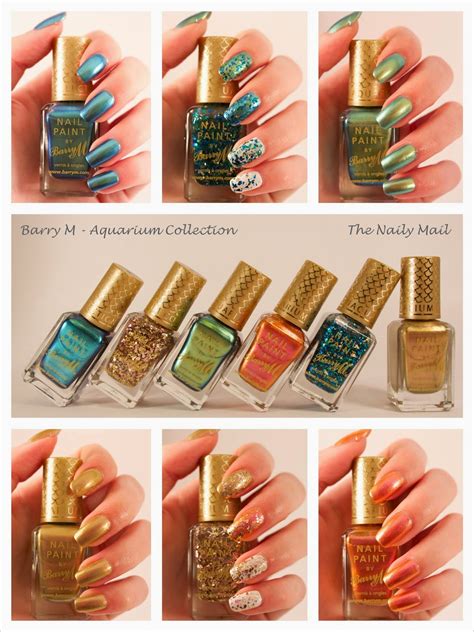 Barry M Aquarium Collection Swatches Review The Naily Mail