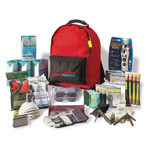 Ready America 70385 Deluxe Emergency Kit 4 Person Backpack