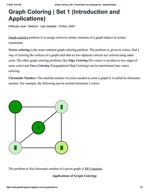 Graph Coloring Set Introduction And Applications Geeksfor Geeks