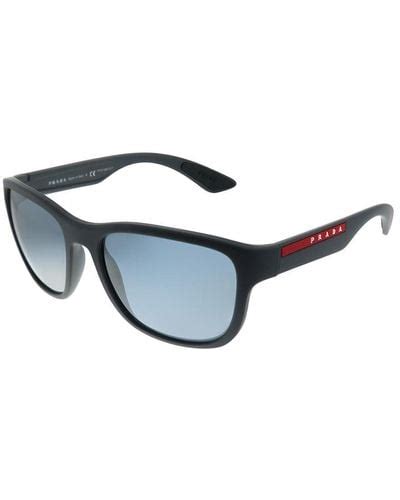 Blue Prada Linea Rossa Sunglasses for Women | Lyst