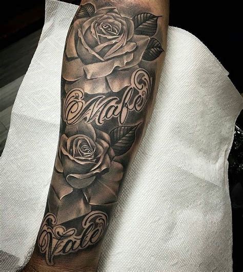 50 Stunning Rose Forearm Tattoo Male Image Ideas