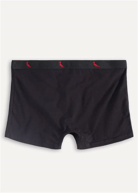 Cueca Boxer Lisa Basica Preto Reserva