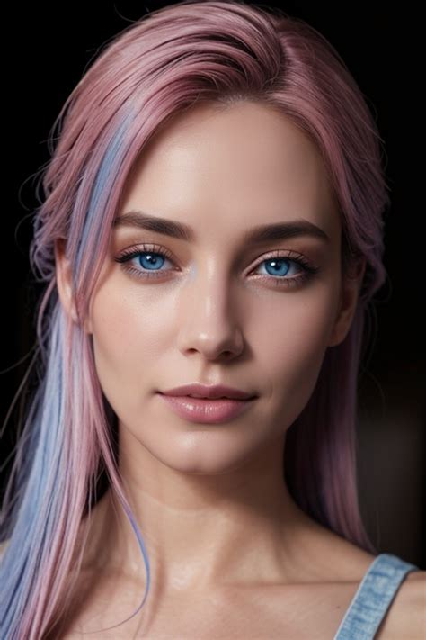 Blue Hair Pink Eyes Ai Porn