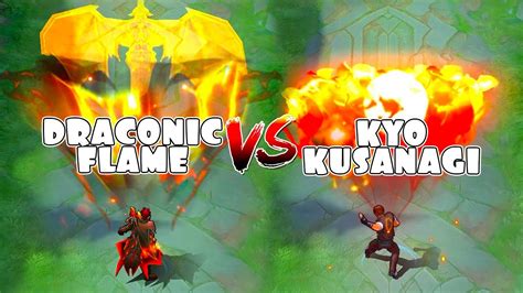 Valir Kyo Kusanagi Vs Draconic Flame Skin Comparison Youtube