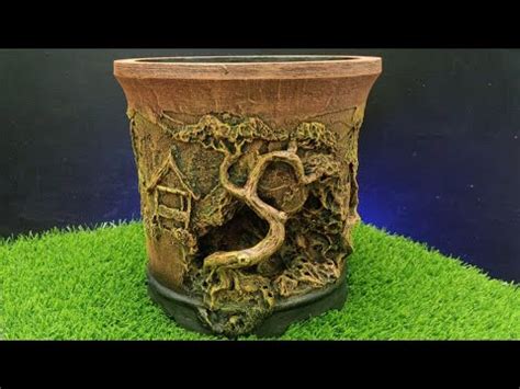 Cara Membuat Pot Bonsai Dari Barang Bekas Tahapan Membuat Pot Relief