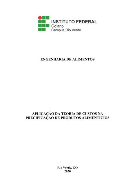 Pdf Aplica O Da Teoria De Custos Na Precifica O De Dokumen Tips