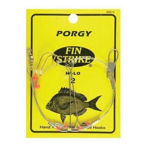 Fin Strike Size Gold Hook Red Bead Porgy Rig Pc Walmart