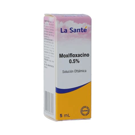 Moxifloxacino Soluci N Oftalmica La Sant Frasco X Ml Los