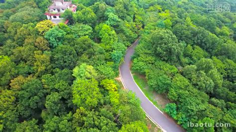 4K Aerial Photography Of The Road In Natural Scenery Forest Video MP4 ...