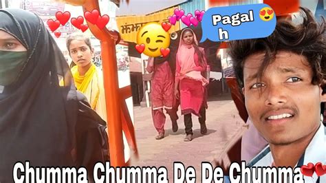 Prank On Girls Public 😍 क्या Larki H 😘 My First Vlog Youtube