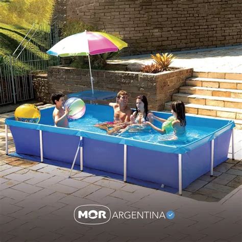 Pileta De Lona Estructural Rectangular 3000 Lts Mor Ct En Venta En