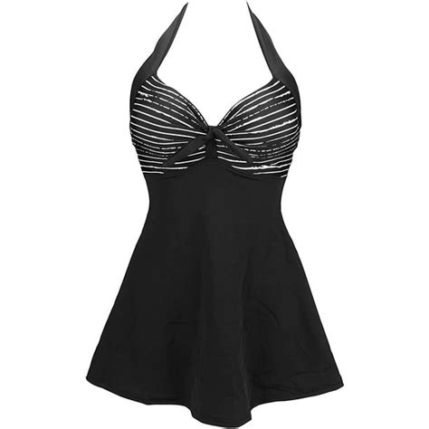 Cocoship Vintage Sailor Pin Up Swimsuit Retro One Piece Skirtini Cover Up Swimdress Fba