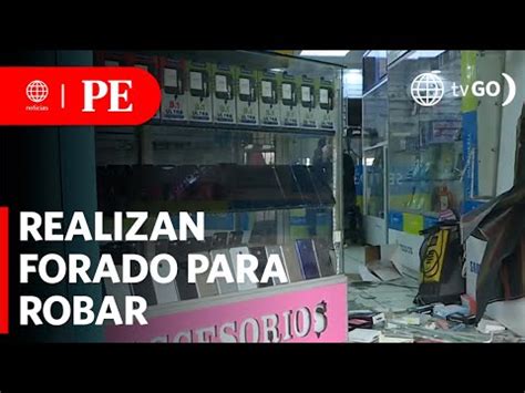 Ladrones hacen forado y roban más de 300 mil soles en celulares