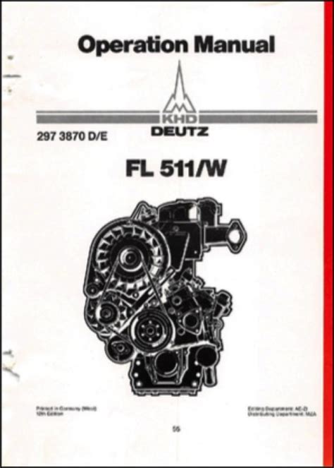 Deutz Diesel Engine Manuals - MARINE DIESEL BASICS