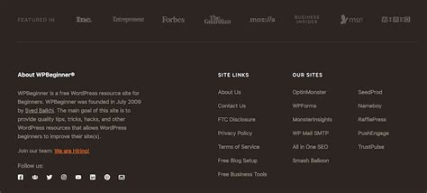 Footer Wordpress