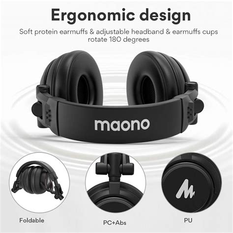 MAONO AU-MH601 Closed Back Headphone – Audiomisr™