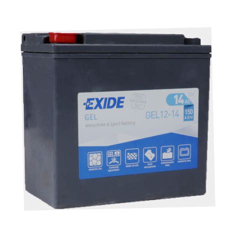 Exide G14 Bike Gel Motorradbatterie 12V 14Ah 150A YTX14 BS DIN 51214