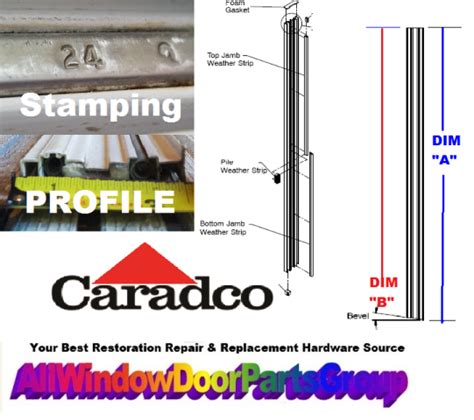 Caradco Sash Carrier Plastic Jamb Liner Track System Double Hung