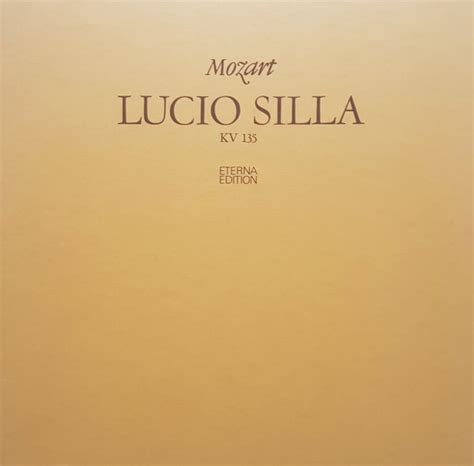 Mozart Lucio Silla Kv Vinyl Discogs