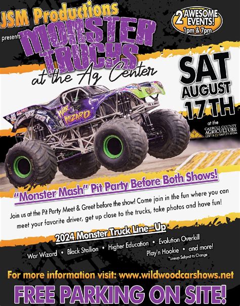 Canceled - Monster Truck Show at the Ag. Center - Aug. 17th - Carroll ...