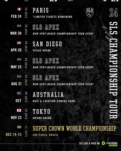 Schedule Street League Skateboarding