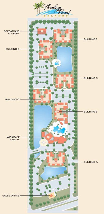 Floridays Resort Orlando map - Travel resort maps