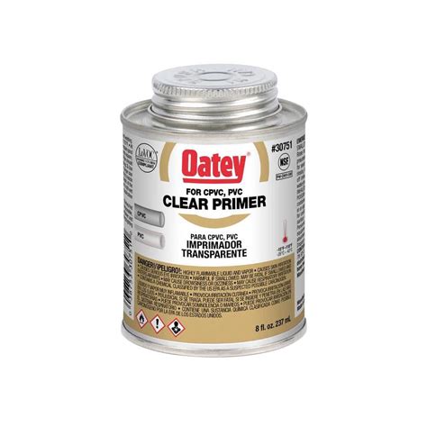 Oatey 8 Oz Clear CPVC And PVC Primer 307511 The Home Depot