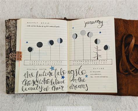 January Plan With Me Lunar Bullet Journal & Spiritual BUJO – Owls&Indigo