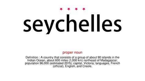 How To Pronounce Seychelles Vocab Today YouTube