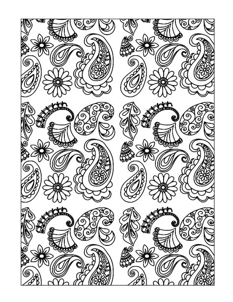 Paisley Coloring Pages Printable Coloring Pages