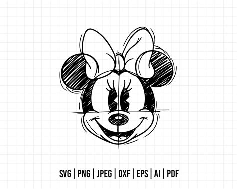 COD451- Minnie mouse svg, Disney svg, minnie svg, Silhouette, Cricut ...