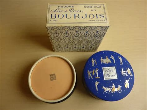 ANCIENNE BOITE A Poudre Soir De Paris De Bourjois Pleine Scellee Avec