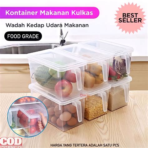 Jual Bisa Cod Promo Kotak Kontainer Kulkas Makanan L Kitchen