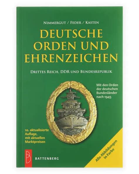 Deutsche Orden Und Ehrenzeichen Deutsches Reich Ddr Brd Buch Nimmergut