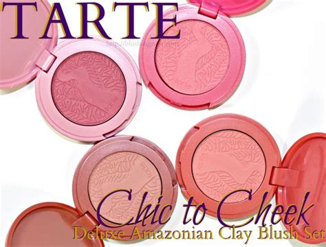 Tarte Chic To Cheek Deluxe Amazonian Clay Blush Set Swatches Blush