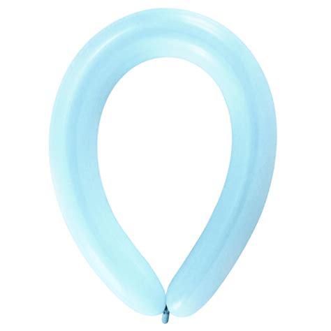 50 Latex Balloons Decorator Modelling Standard E360 Pastel Blue 114 Cm