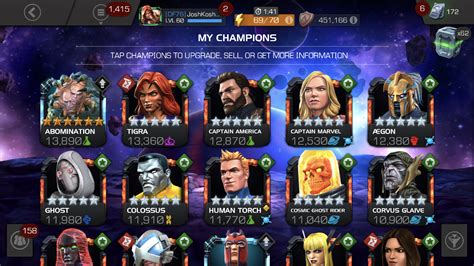 1 Year Progression In Mcoc — Marvel Contest Of Champions