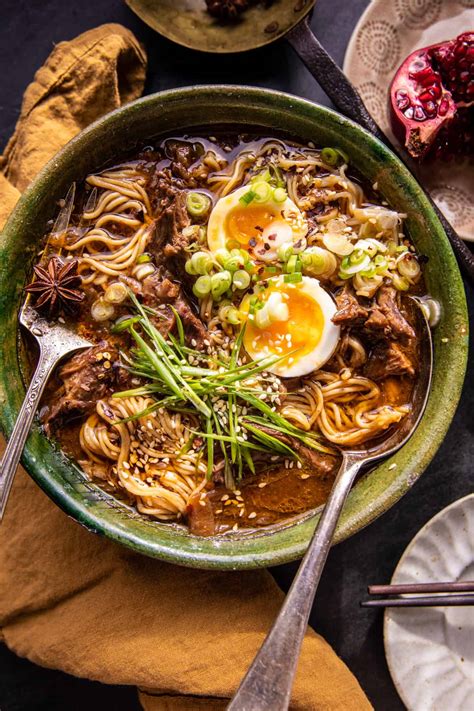 Spicy Miso Braised Beef Ramen Half Baked Harvest