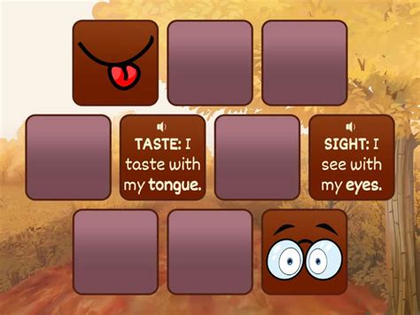 Our Five Senses Memory Game Parejas