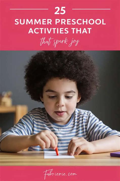 Summer Preschool Activities That Spark Joy And Learning Fabricerie