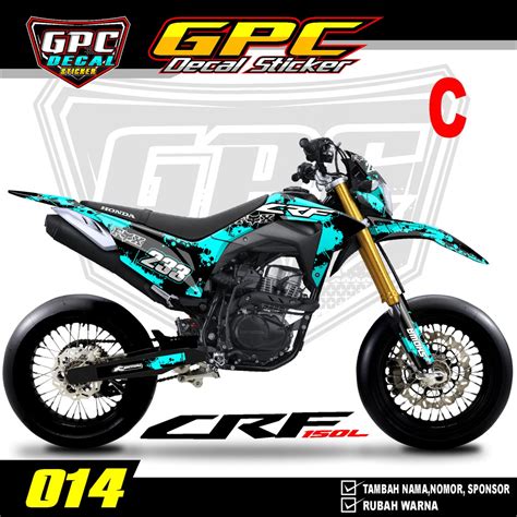 Jual Decal Sticker Crf 150 L Fullbody Dekal Stiker Crf 150 L Minimalis