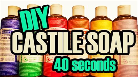 Diy Dr Bronner S Liquid Castile Soap Recipe In Seconds Youtube