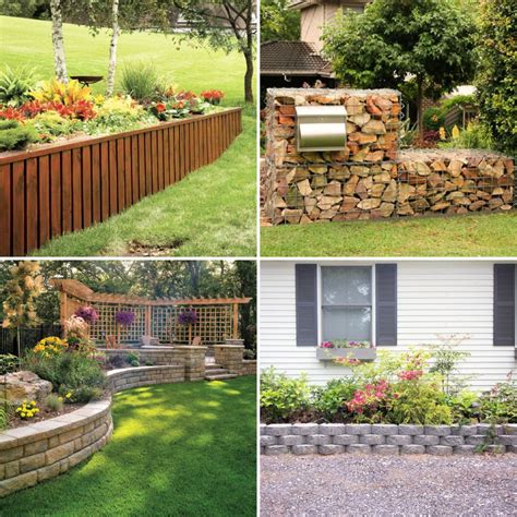 25 Practical Ideas to Build a DIY Retaining Wall - Blitsy