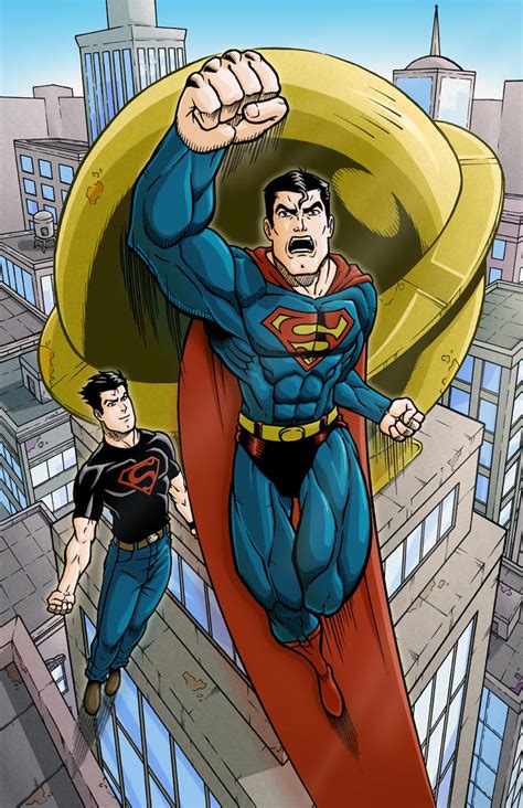 Superman and Superboy by Godsartist on DeviantArt