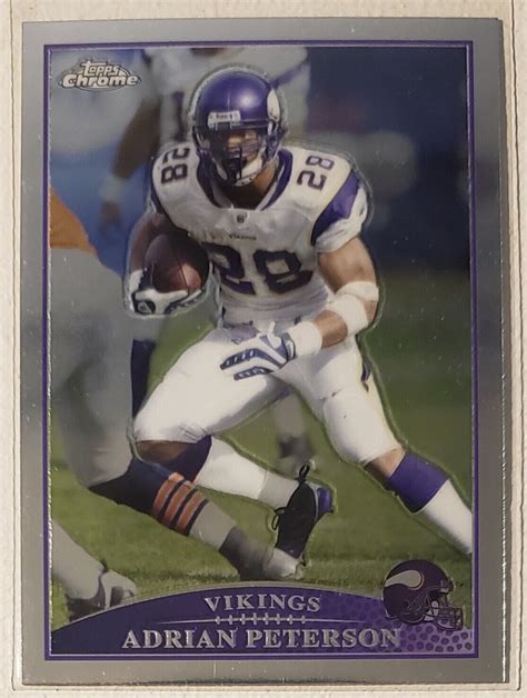 2009 Topps Chrome Adrian Peterson TC28 Vikings EBay