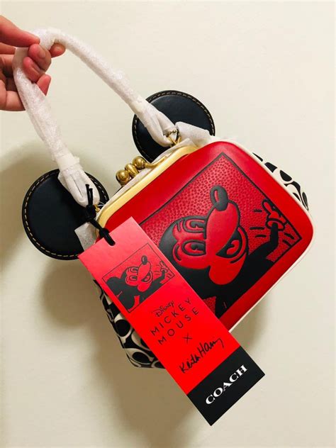 Coach Disney Mickey Mouse X Keith Haring Kisslock Bag Luxury Bags And Wallets On Carousell