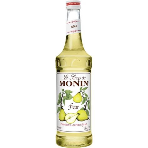 Monin Pear Syrup 750ml Coffee Break Roasting